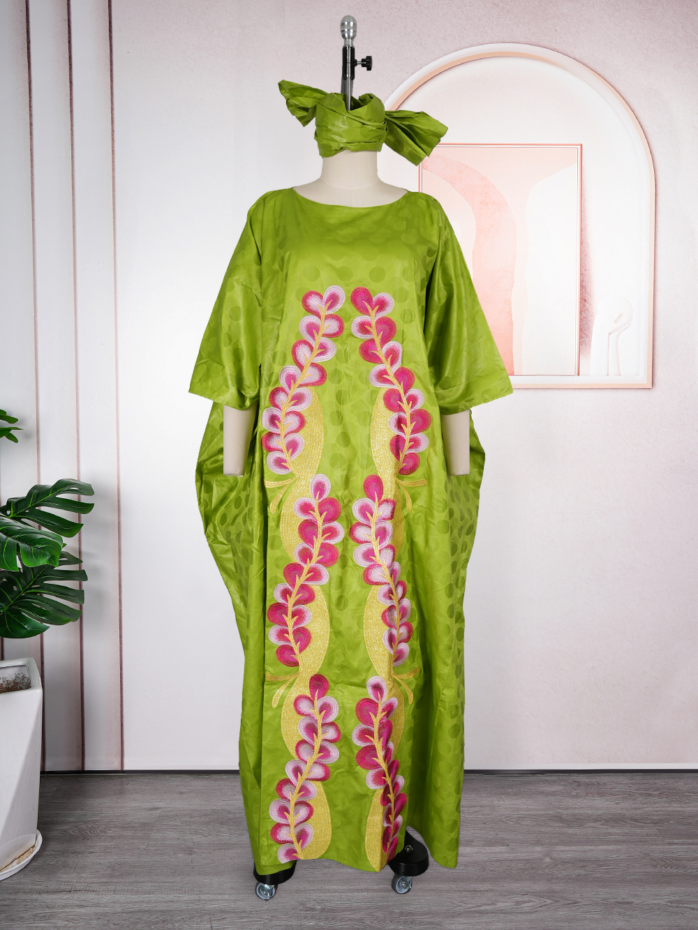 Robes longues de soirée africaines grande taille pour femmes 2026 – Nouvelle robe de luxe brodée Bazin élégante pour mariage musulman turc