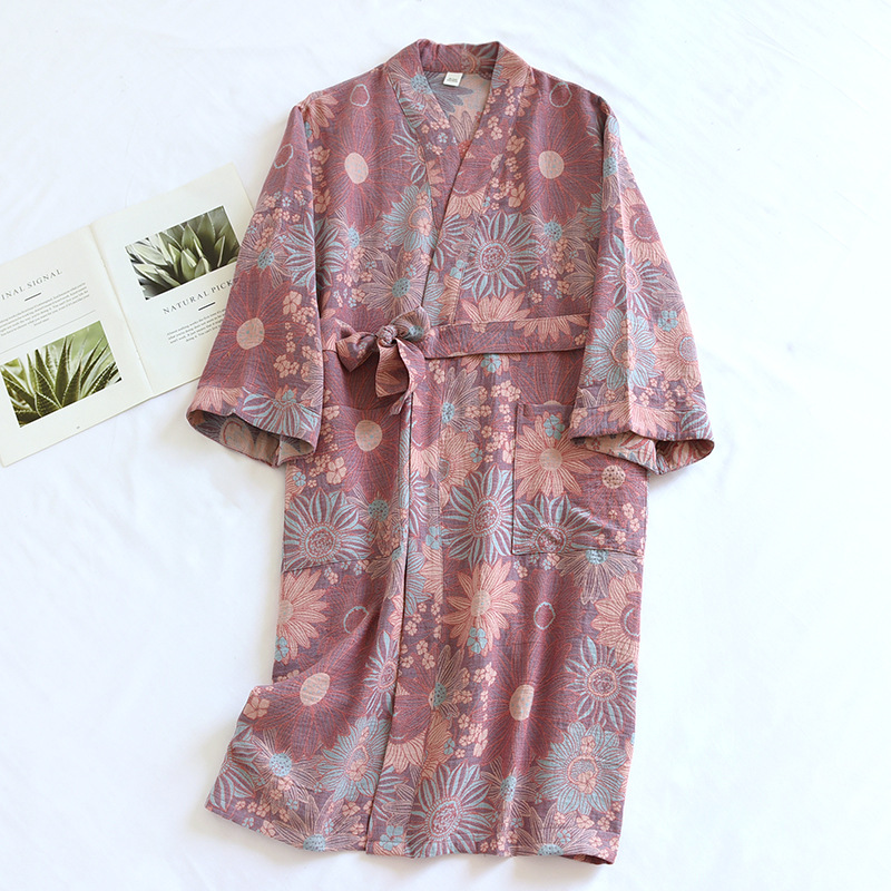 Peignoir Kimono de style japonais pour femmes, avec lacets, Yukata, sweat-shirt décontracté et confortable, streetwear à la mode, FF6662
