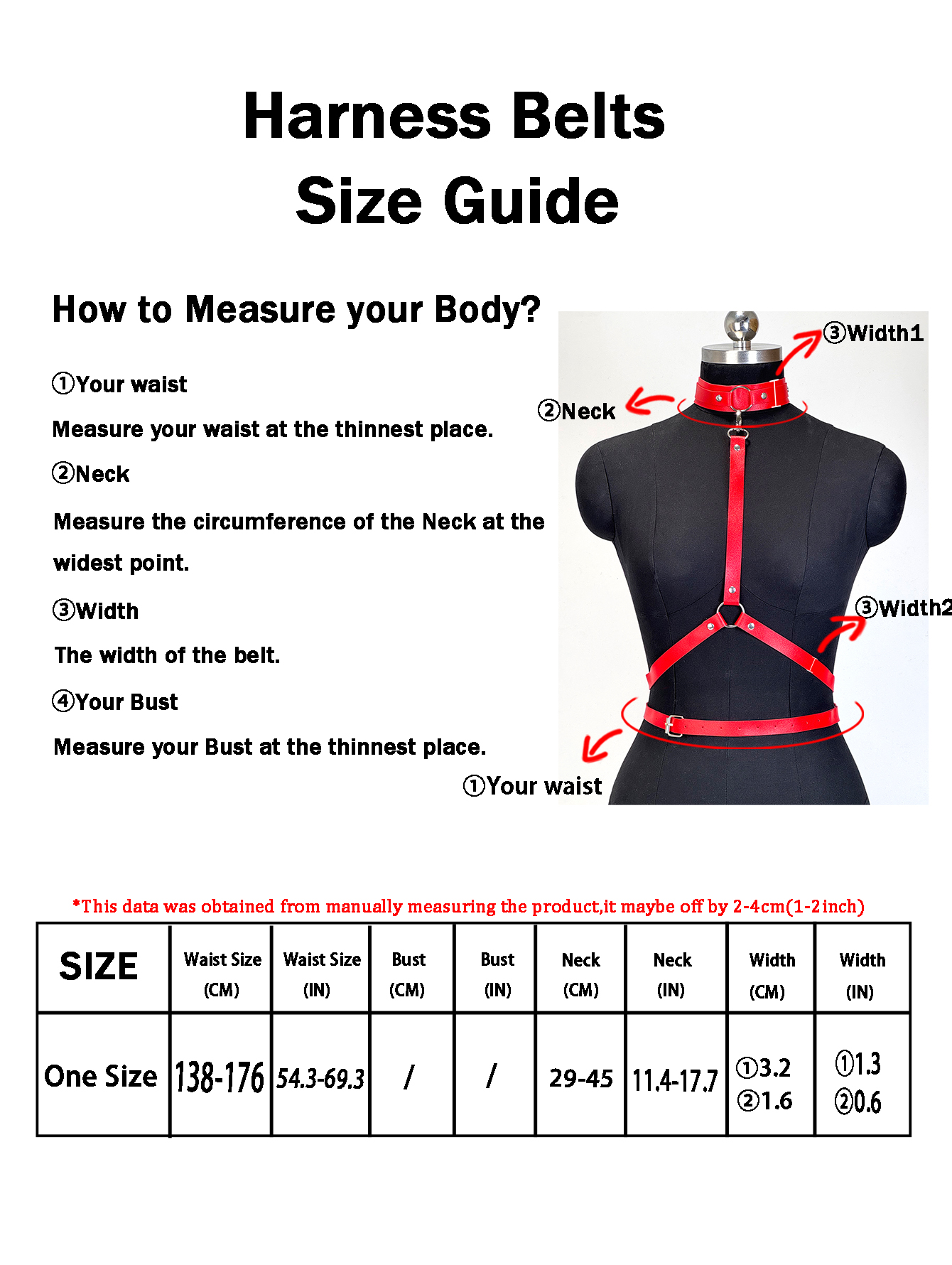 Ceinture rouge en cuir PU pour femme, tendance, avec connexion au cou, style gothique punk, ceinture réglable, style Y2K, ceinture décorative exotique