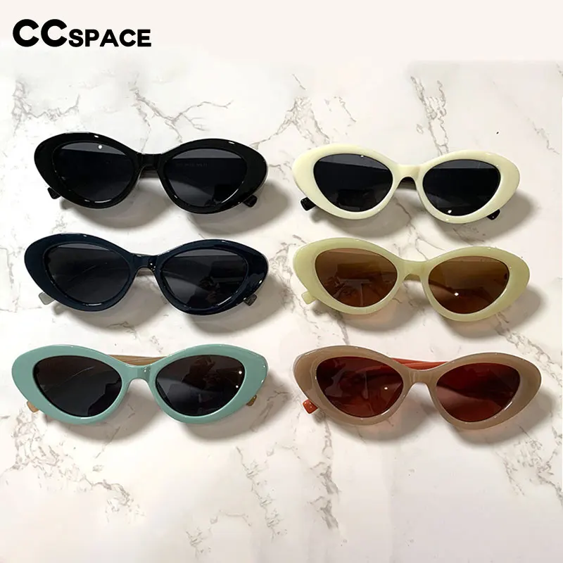 Lunettes de soleil ovales œil de chat pour hommes et femmes, rétro, nuances Vintage, produits tendance, 55479, 2023