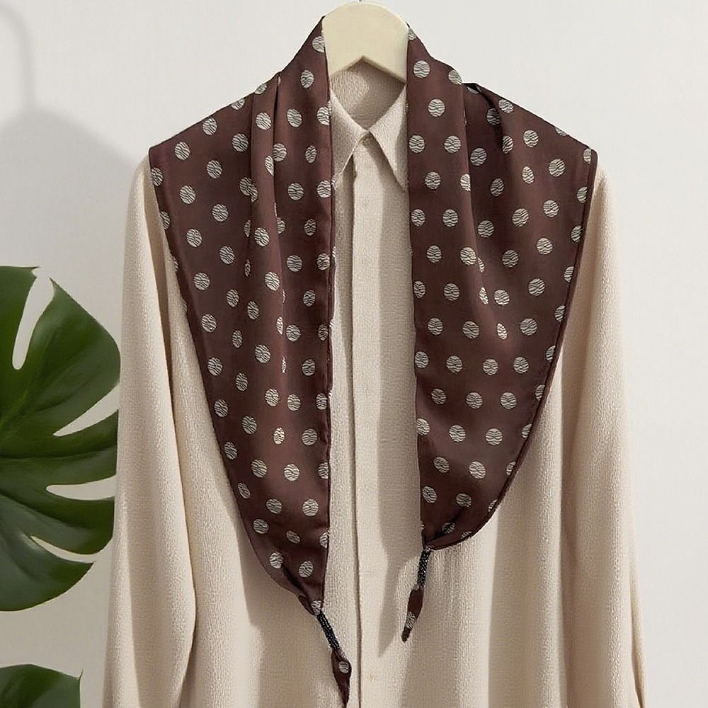 Écharpe en soie imitation cachemire à motif floral, style littéraire, accessoire polyvalent, ceinture triangulaire pour la taille, accessoire de taille pour jeans