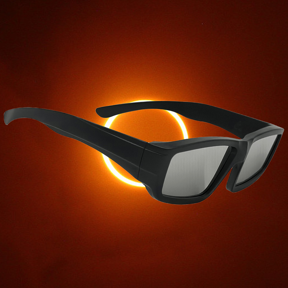 Lunettes de protection pour l'éclipse solaire conformes aux normes ISO 12312-2:2015(E) – Vision directe du soleil, protection oculaire sûre