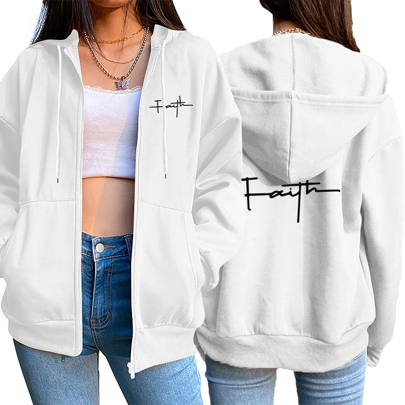 Femmes Cardigan à fermeture éclair manteau impression décontracté sweat à capuche sport Jogging vêtements de haute qualité polyvalent rue femme veste