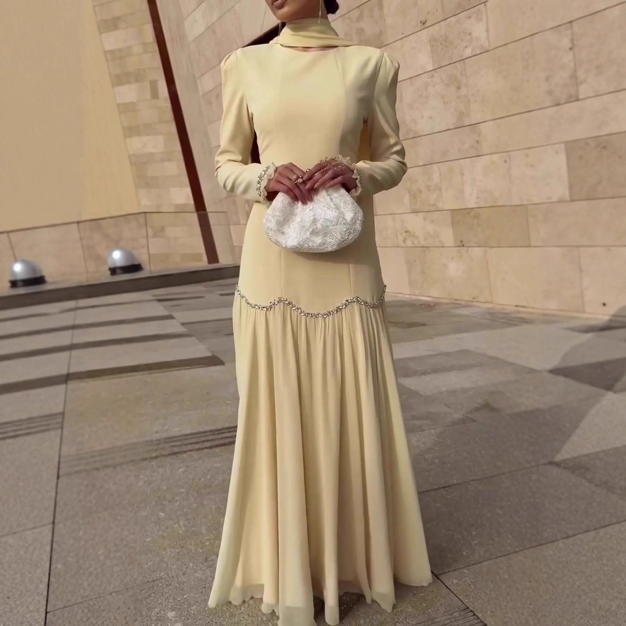 Robe longue élégante pour femme, Abaya, Jalabiya, Caftan, style Marocain, Dubaï, Islamique, Arabe, pour l'Aïd et le Ramadan, avec bandage, pour soirée