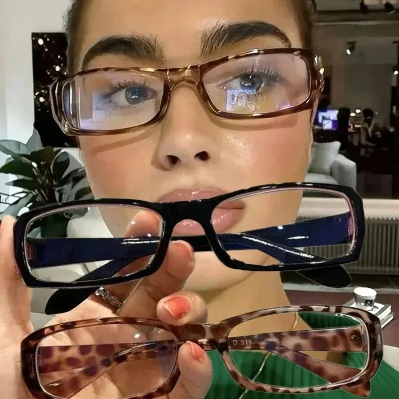 Lunettes carrées pour femmes, lunettes rétro, lunettes de lecture transparentes, lunettes bloquant la lumière bleue, cadeau à la mode