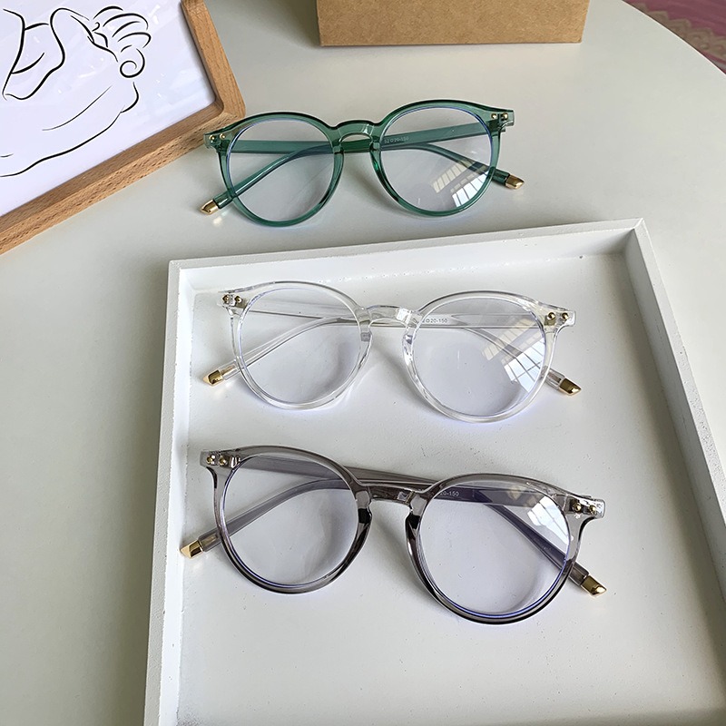 Lunettes optiques rondes Vintage pour femmes et hommes, monture Anti-lumière bleue, verres transparents de Prescription, monture de lunettes unisexe