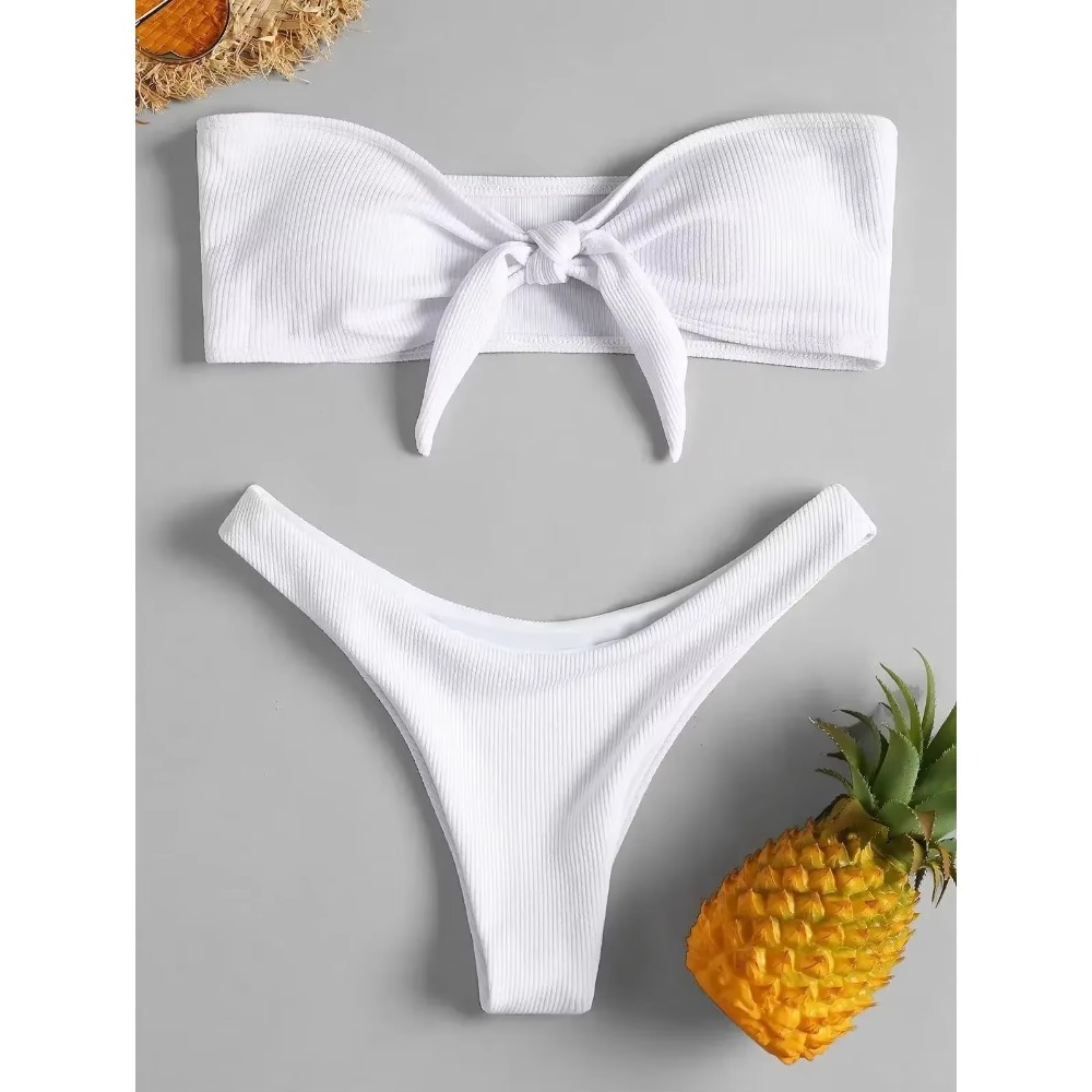 Sexy bas de Bikini femme 2025 maillot de bain taille basse bas couleur unie maillots de bain string maillots de bain brésilien maillot de bain été