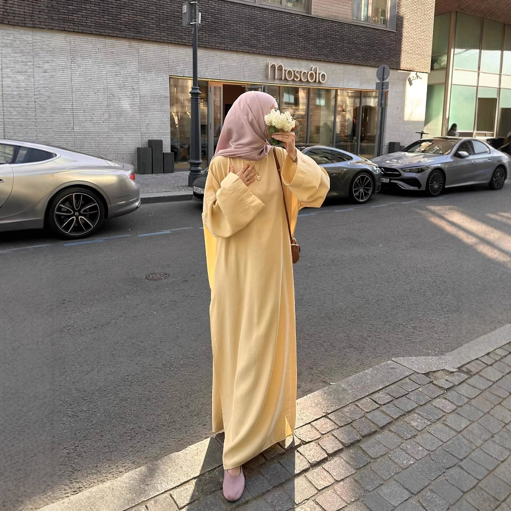 Ensemble 2 pièces pour femmes pour l'Aïd, robe longue, chemise, pantalon large, chemisier musulman, jalabiya, Ramadan, Dubaï, ensembles musulmans, robe longue arabe