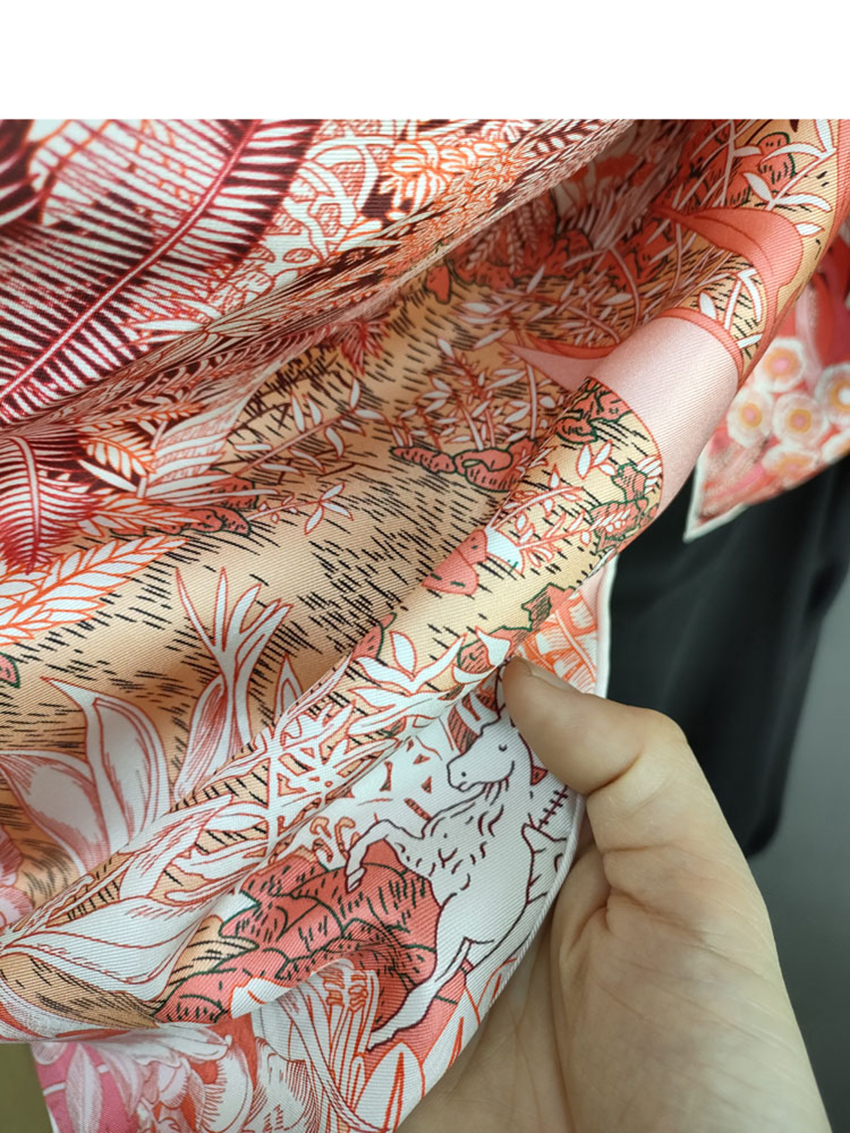Foulard d'été en soie 90CM, Bandanas en sergé, ourlets de luxe de styliste, châles à roulettes, accessoires de tête, cheveux, cou, décoration, cadeau de noël