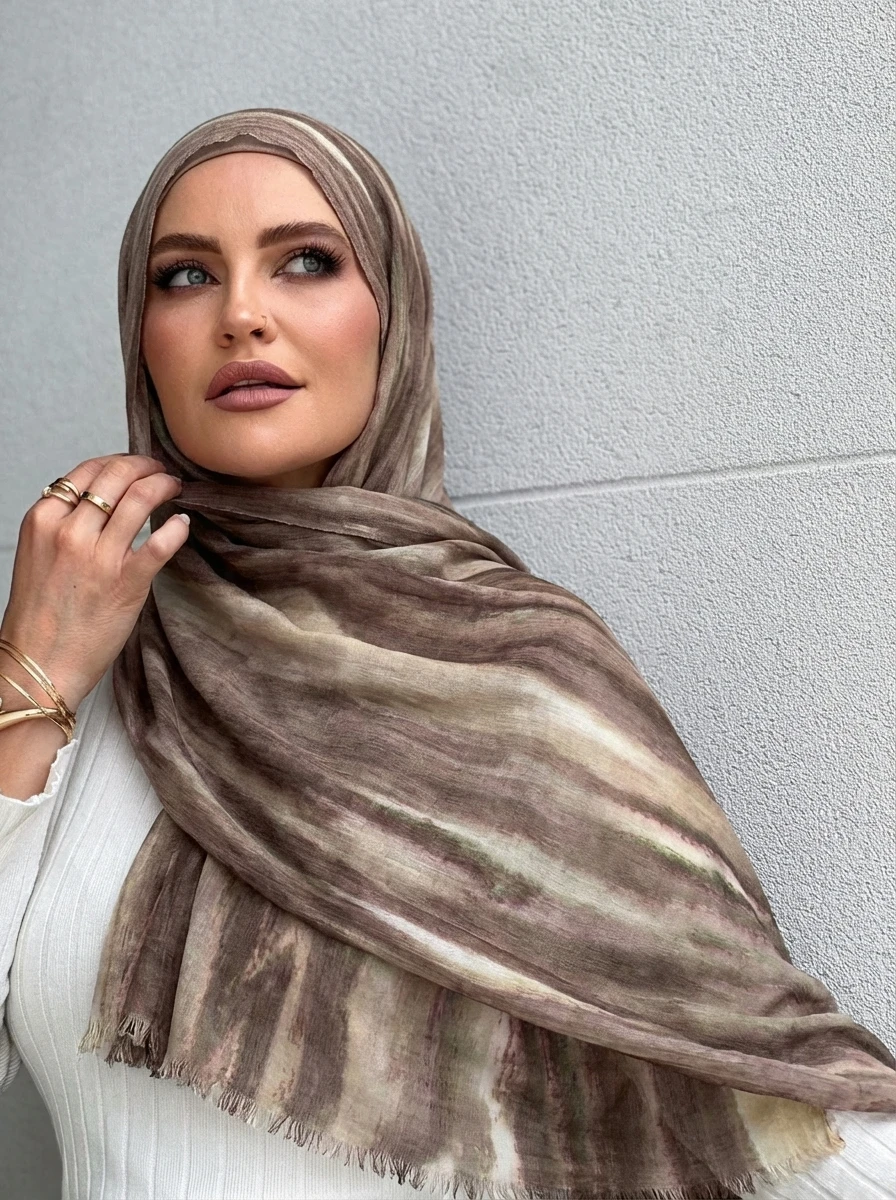 Hijabs musulmans en modal et rayonne pour femmes, écharpes unies ou dégradées, châles de luxe pour l'Aïd, turban islamique, foulard féminin