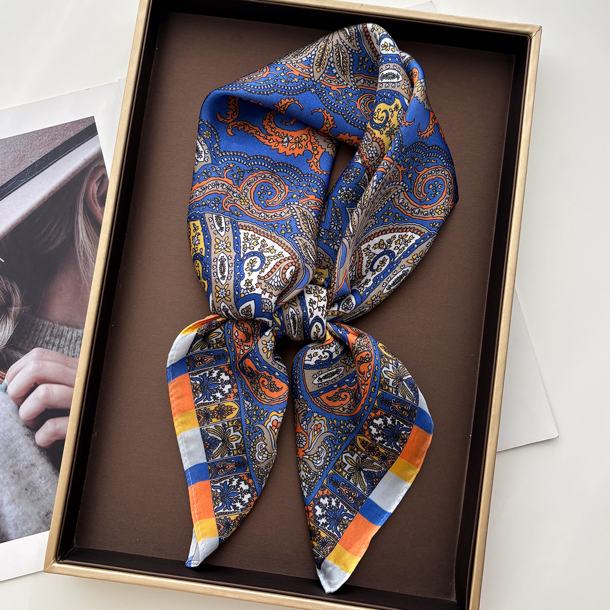 Femmes carré écharpe soie sentiment foulard Bandana dame printemps châle foulards envelopper tête foulard bandeau de cheveux cravates