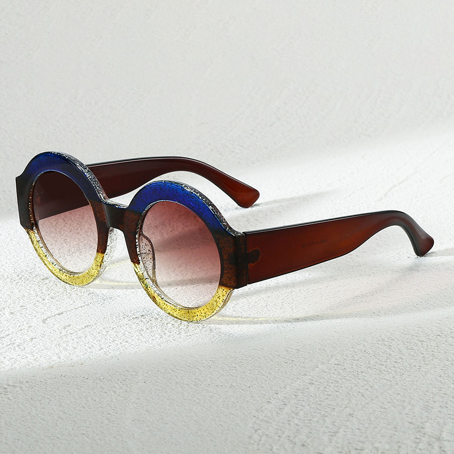 Lunettes de soleil rondes surdimensionnées pour femmes, style vintage, lunettes de créateur, lunettes de soleil pour femmes, lunettes de luxe, UV400 pour les vacances en plein air
