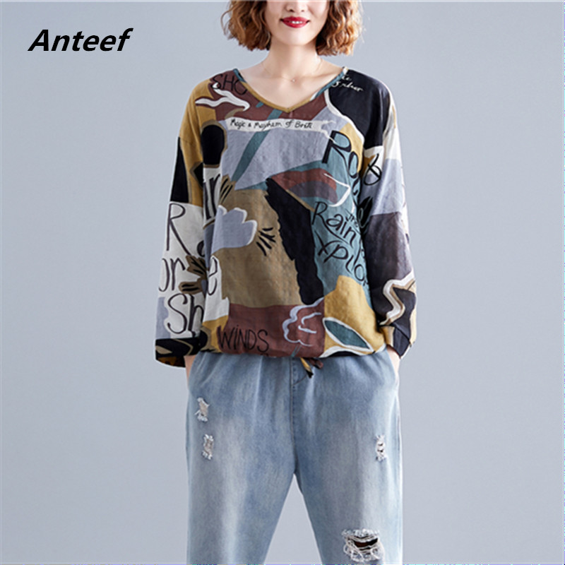 T-shirt ample décontracté en coton style coréen vintage pour femme, collection automne-été 2026