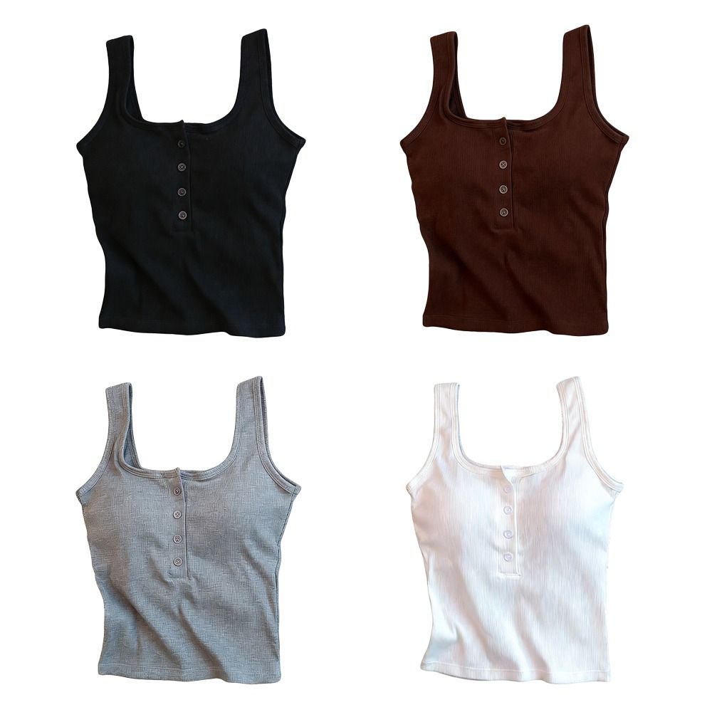 Débardeurs d'été décontractés à col en U, sans manches, ajustés, sous-vêtements, camisoles, gilets, corsets pour femmes