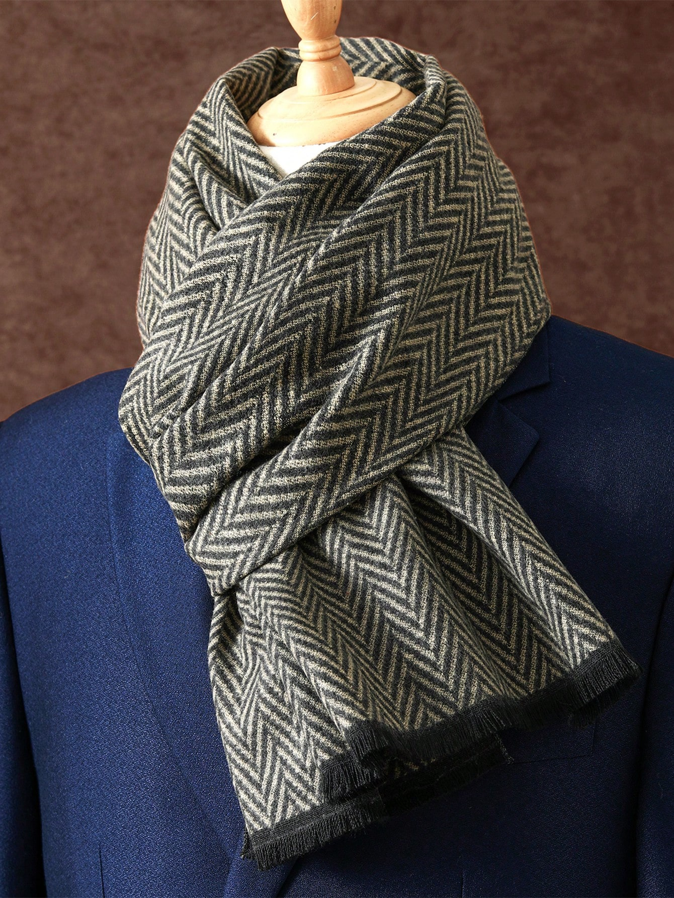 Écharpe à carreaux d'hiver Design hommes cachemire Pashmina chaud châle dame enveloppement gland foulards tricoté couverture épaisse 2025