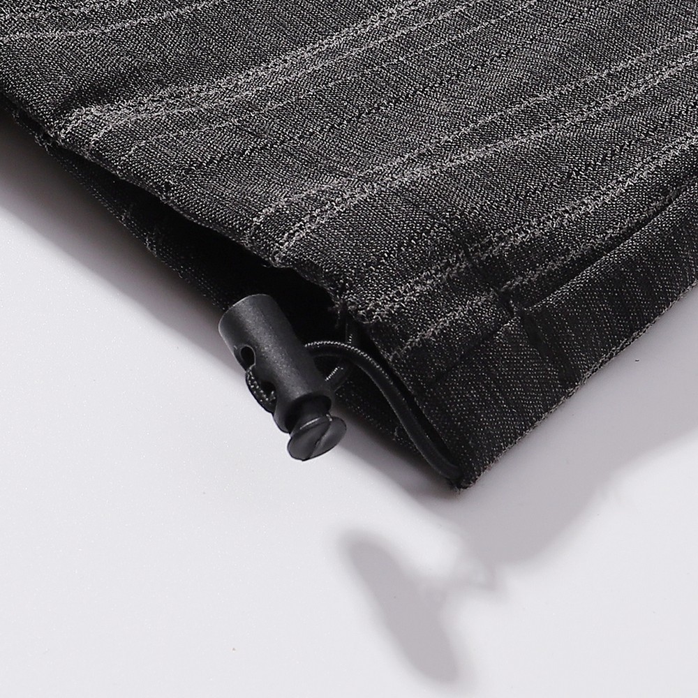 Pantalon de costume de bureau élégant à taille élastique et coupe large pour femmes et hommes, streetwear, mode tendance hiver-printemps