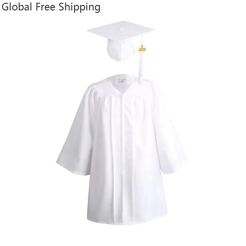 Ensemble de tenue de remise de diplôme pour enfants, Robe de remise de diplôme d'école primaire, Robe académique de fête de remise de diplôme pour garçons et filles de la maternelle
