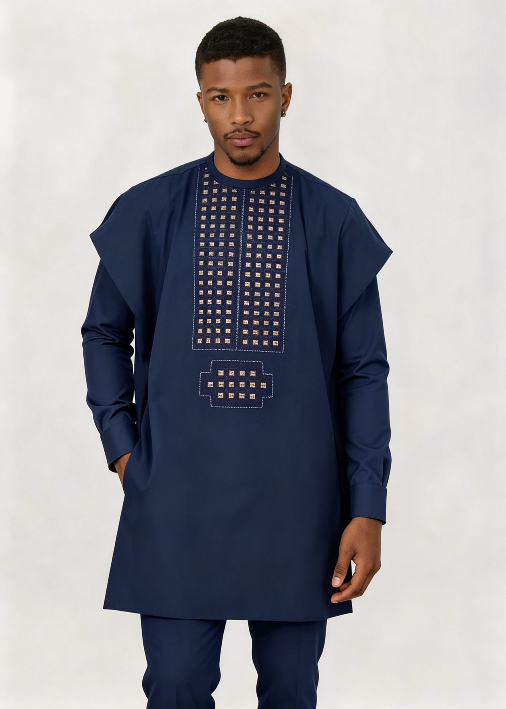 Vêtements africains pour hommes, chemises Dashiki, pantalons Ankara, ensemble 3 pièces, tenues de soirée de mariage, costume, vêtements traditionnels