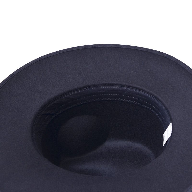 Chapeau Fedora rétro pour hommes et femmes, noir, bord large, Jazz Top Cap, feutre chaud d'hiver, chapeau anderunisexe, chapeaux d'église ander