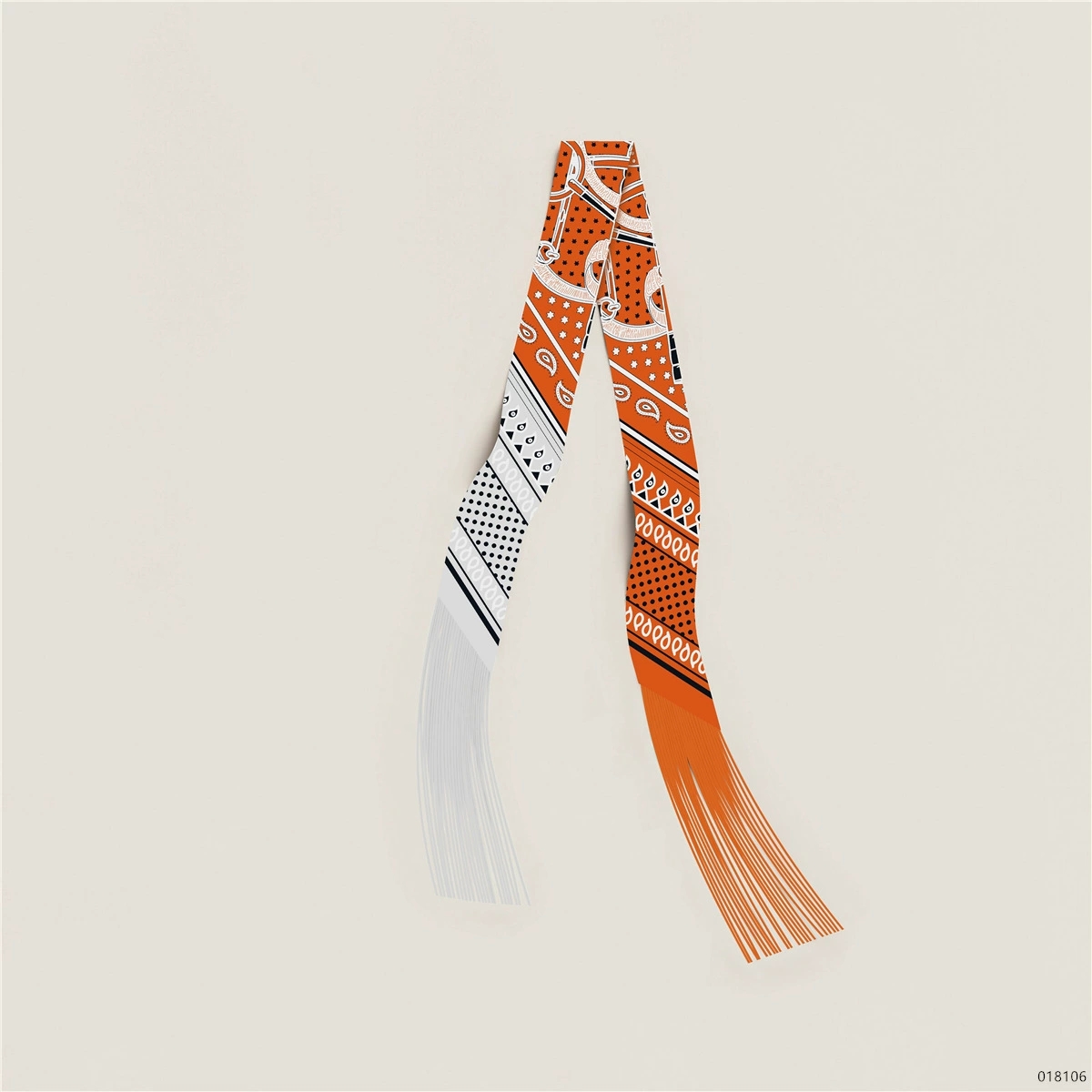 Nouveau design – Foulard long à franges pour femme, luxe, attache pour cheveux, foulard fin pour sac, écharpe romantique