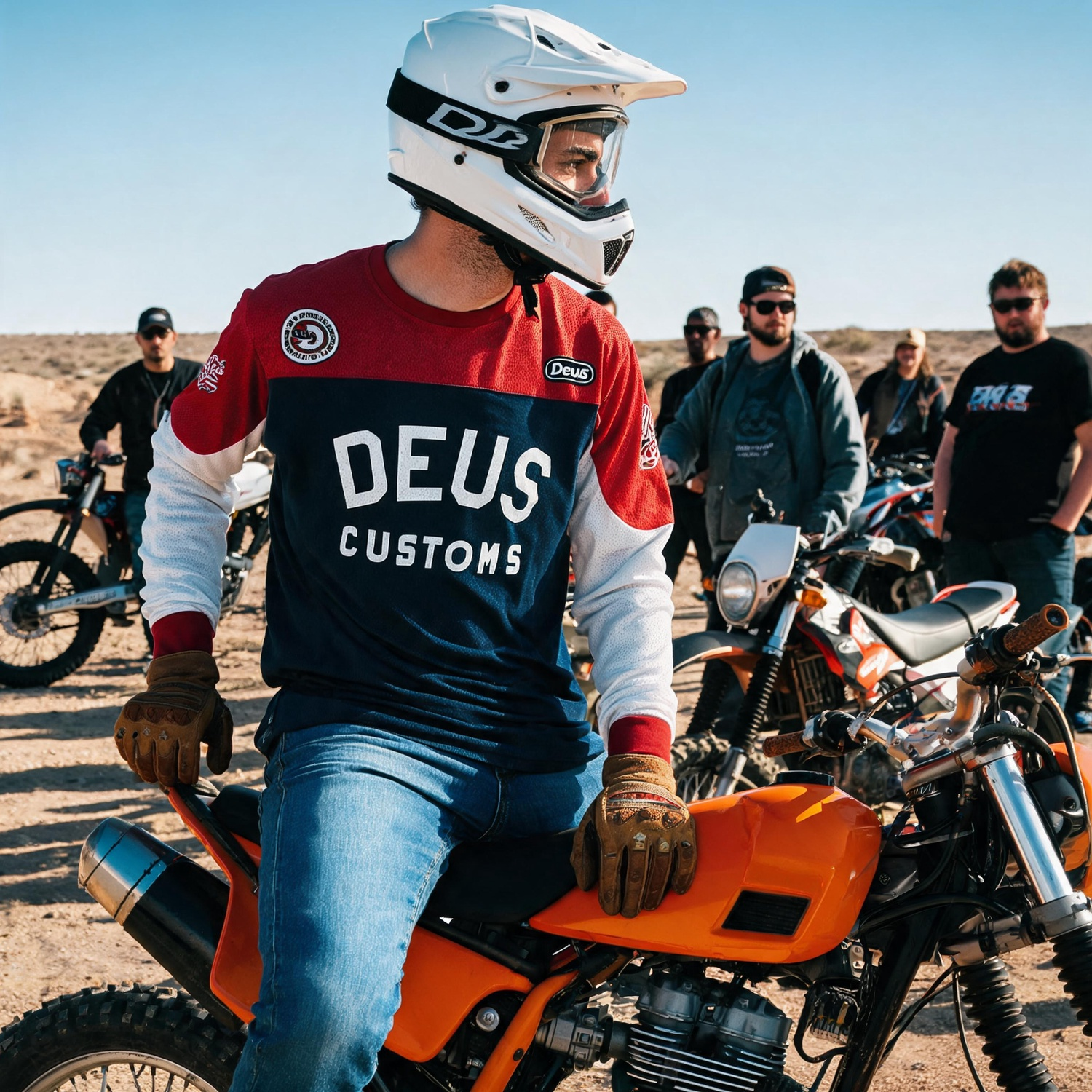 T-shirt à manches longues DEUS pour hommes et femmes, style streetwear Y2K, décontracté, style baseball, haut décontracté, vêtement rétro classique surdimensionné.