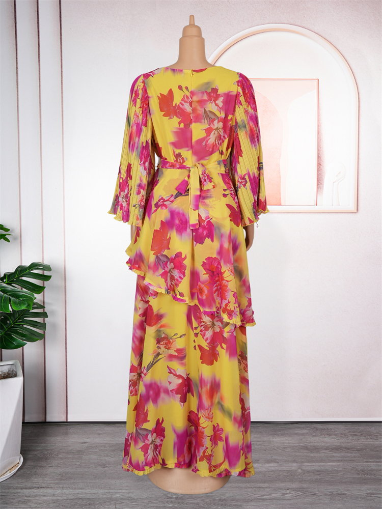 Robes d'été en mousseline de soie pour femmes, tenue africaine Ankara Dashiki ptint, robe de soirée de bal élégante pour dames, robe d'anniversaire, 2026