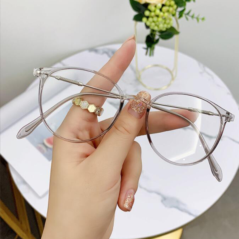 Lunettes rondes Vintage en métal pour femmes et hommes, verres de myopie en résine Flexible Ultra légère, lunettes de Vision à courte vue dioptrie-1.00 ~-6.0