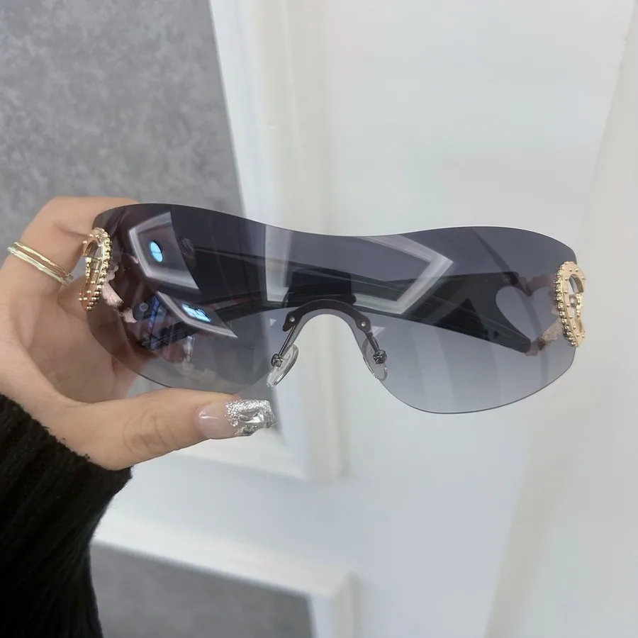 Lunettes de soleil carrées unisexes à grande monture, de marque, colorées, pour femmes et hommes, avec verres miroir