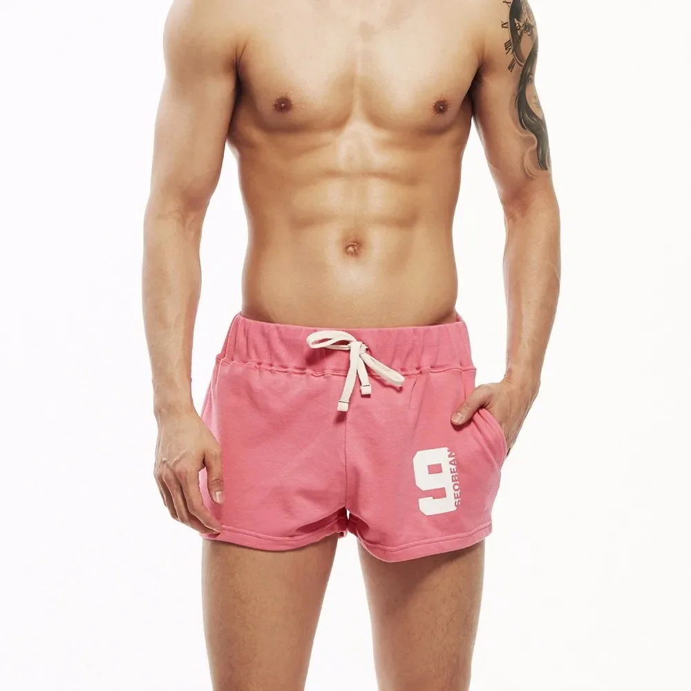 Shorts décontractés pour hommes SEOBEAN, en coton, pour la plage, la maison, amples, avec poches, pour le fitness