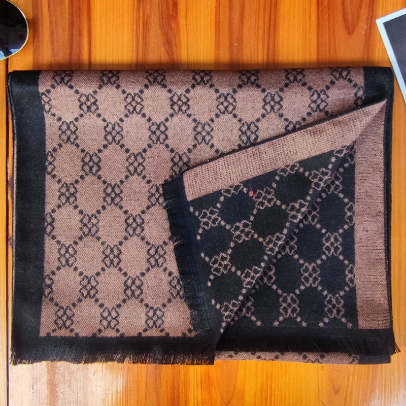 Écharpe en cachemire de luxe pour hommes doux chaud hiver Pashmina foulards pour hommes Bufandas Hombre affaires longues enveloppes