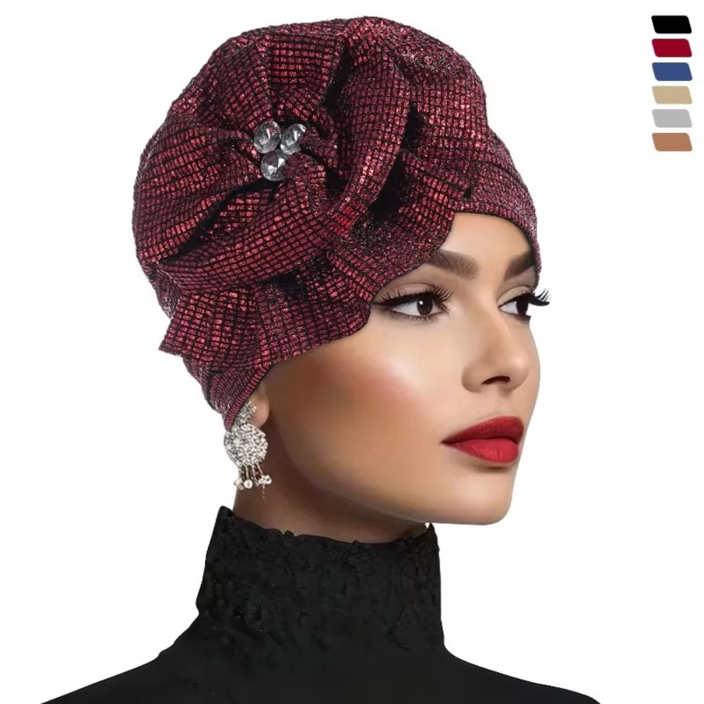 Bonnet Turban Musulman Uni Tendance pour Femme – Style Simple et Confortable