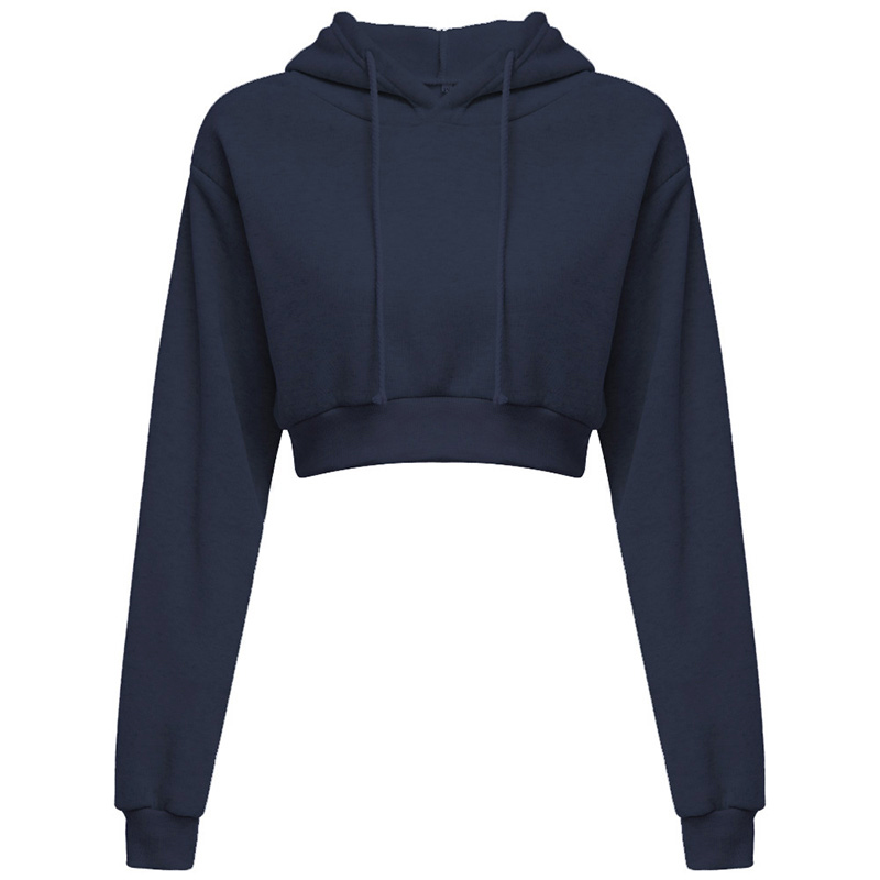 Sweat à capuche court pour femme, manteau de sport, pull à capuche, sweat-shirt, vêtements d'automne et d'hiver, nouvelle mode