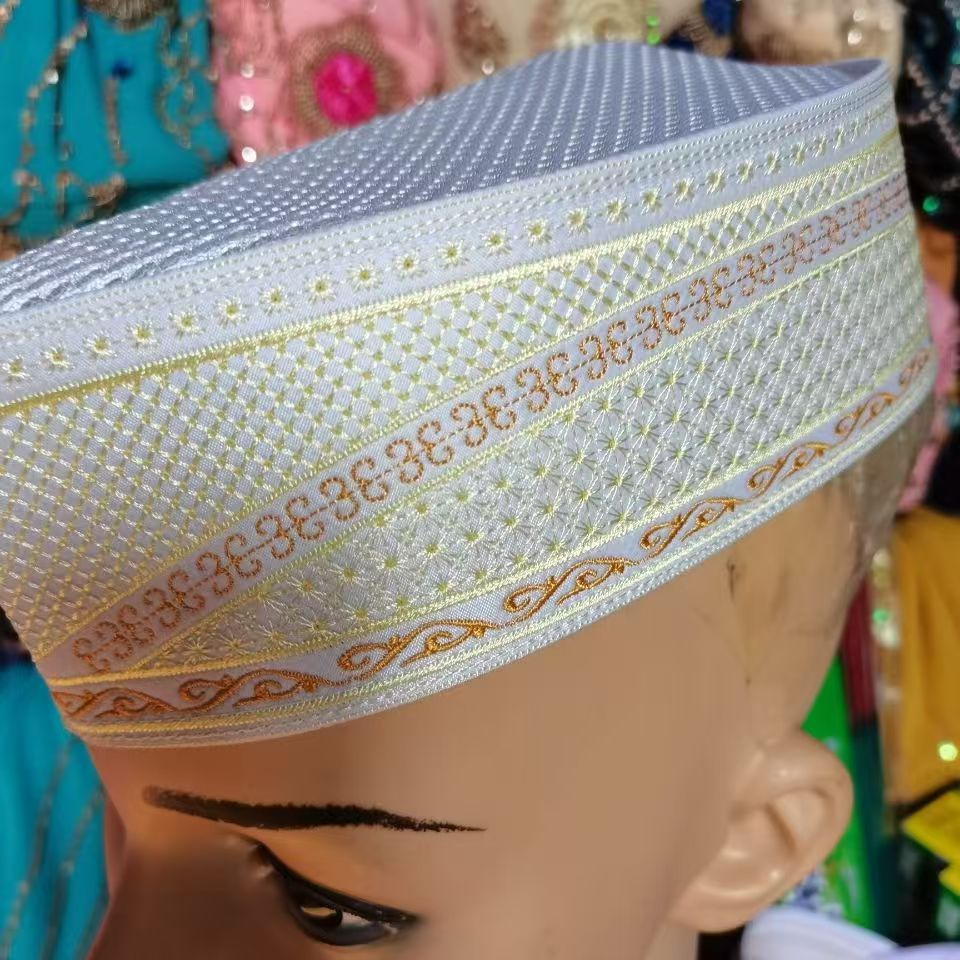 Chapeaux de bateau musulmans pour femmes et hommes, casquettes blanches, dubaï, classique, arabe, prière Eid, Hijab, couvre-chef, printemps automne, élégant, nouvelle collection 2025