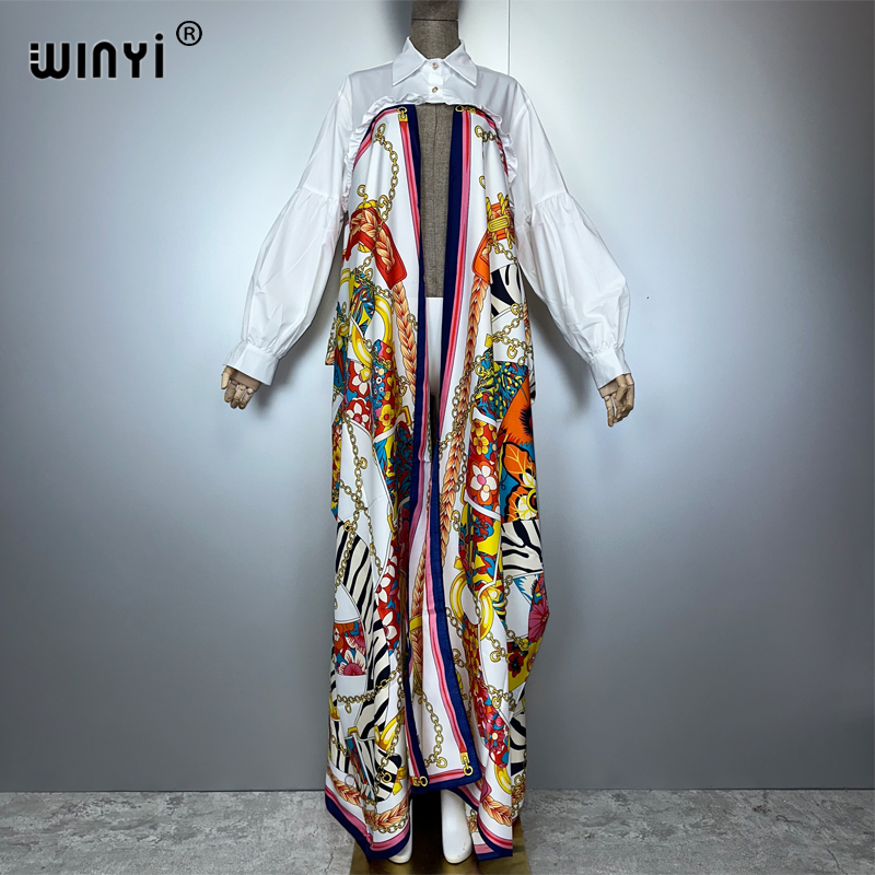 WINYI caftan robes africaines pour femme musulmane femme vêtements Maxi boho femme vêtements été robe élégante abaya dubaï luxe