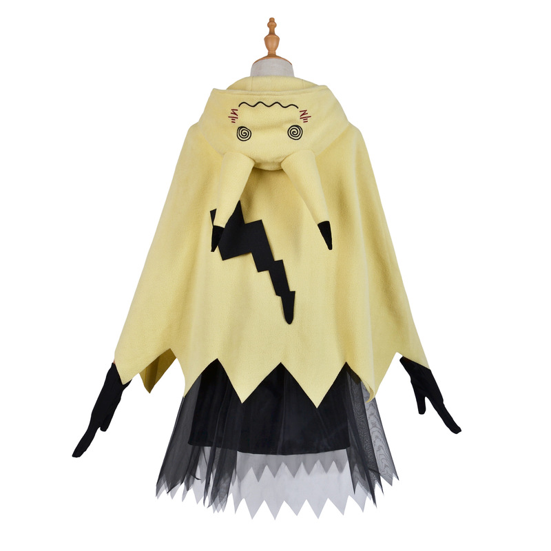 Costume de cosplay Mimikyu pour femme, vêtements d'anime, déguisement pour Halloween, Comic-con, carnaval, tenue de fête, accessoires de cosplay, cadeau pour adulte