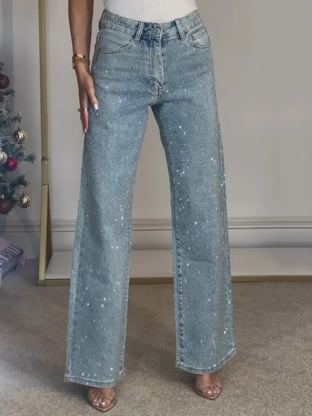 Jean droit pour femmes, pantalon extensible, taille haute, délavé, pour maman, Vintage, Streetwear, Y2k