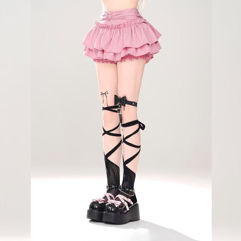 Mini jupe trapèze rose pour femmes, nouveau Style, jupe gâteau bouffante et amincissante, robe plissée, légère, à la mode, été 2025