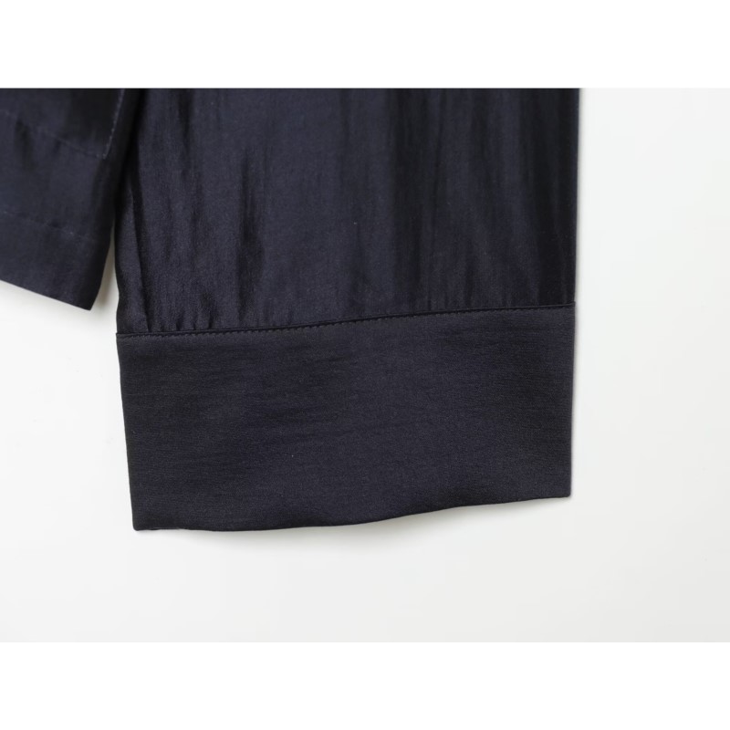Chemisier en satin pour femme Nouvelle collection Printemps-Été 2026 à fermeture à boucle, manches longues, col rond, hauts et chemisiers pour femme
