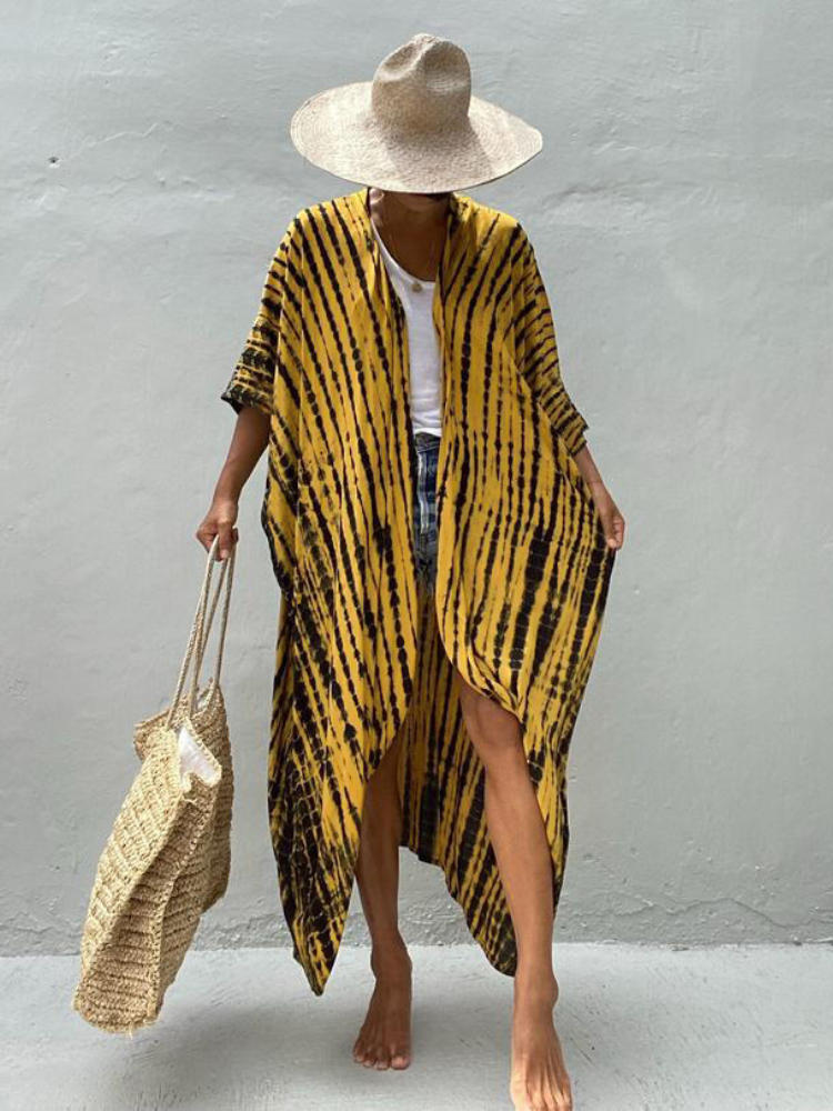 Cache maillot de bain pour femmes, kimono noir, robe cape, vêtements de plage, soldes, été, 2022