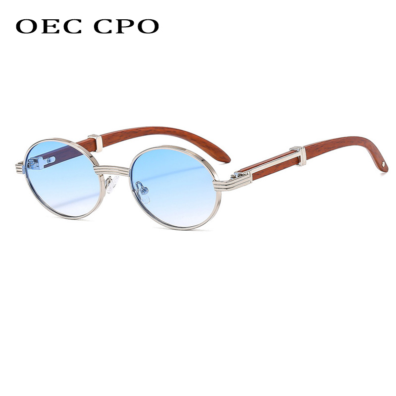 Lunettes de soleil rondes Vintage de luxe pour femmes et hommes, petites montures ovales, lentille noire classique, UV400, lunettes Oculos
