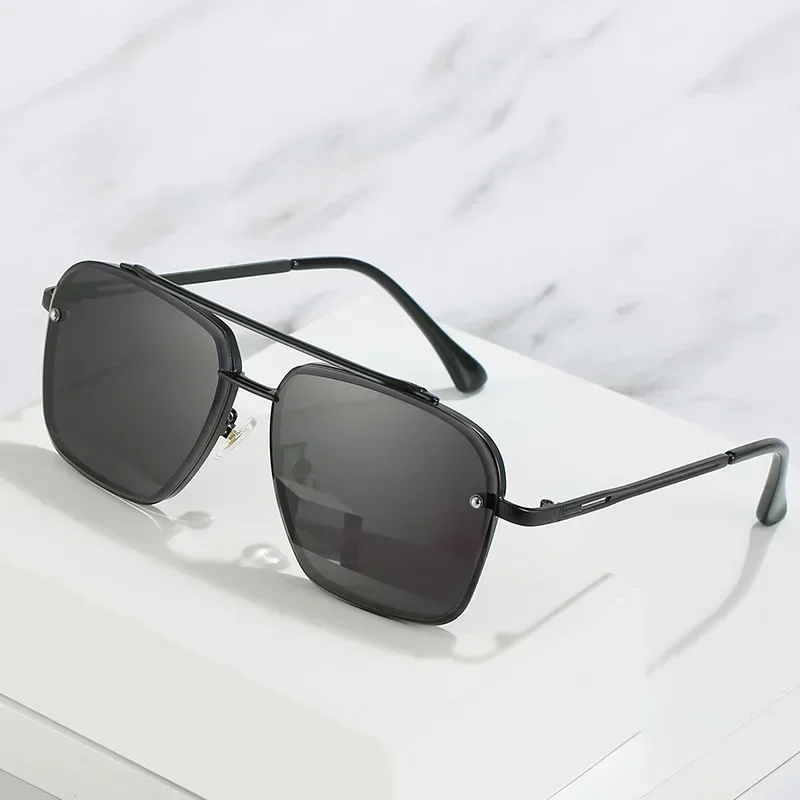 Nouvelles Lunettes de Soleil Homme 2025 – Style Classique de Luxe avec Verres Dégradés – Design Vintage de Marque