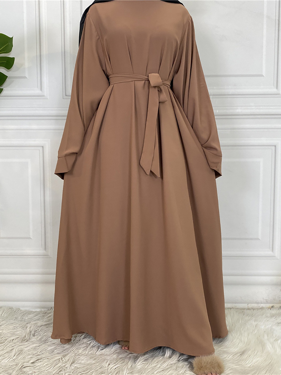 Abaya modeste Ramadan Musulman De Mode Maxi Robe turquie Caftan vêtements islamiques Musulman pour les femmes Robe Hijab Caftan robes