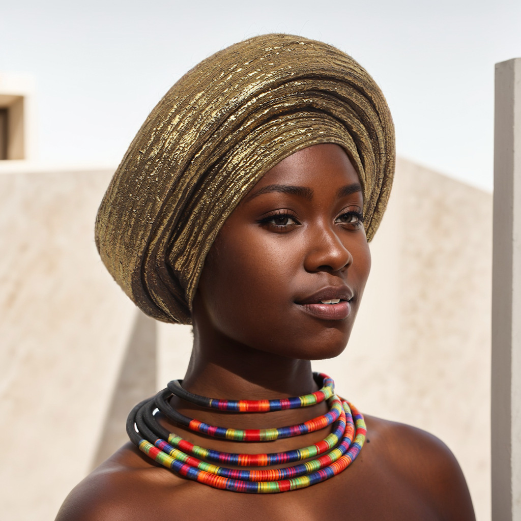 Turban Africain à Paillettes pour Femmes Musulmanes, Écharpe de Sauna, Bonnet Nigérian, Couvre-Chef, ixde Mariage, Cravate