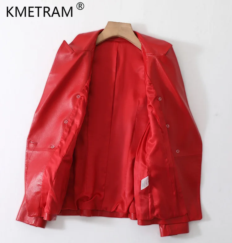Vestes en cuir véritable pour femmes, haut en peau de mouton véritable, manteau court pour femmes, vêtements Hurbike, nouvelle mode, 2024