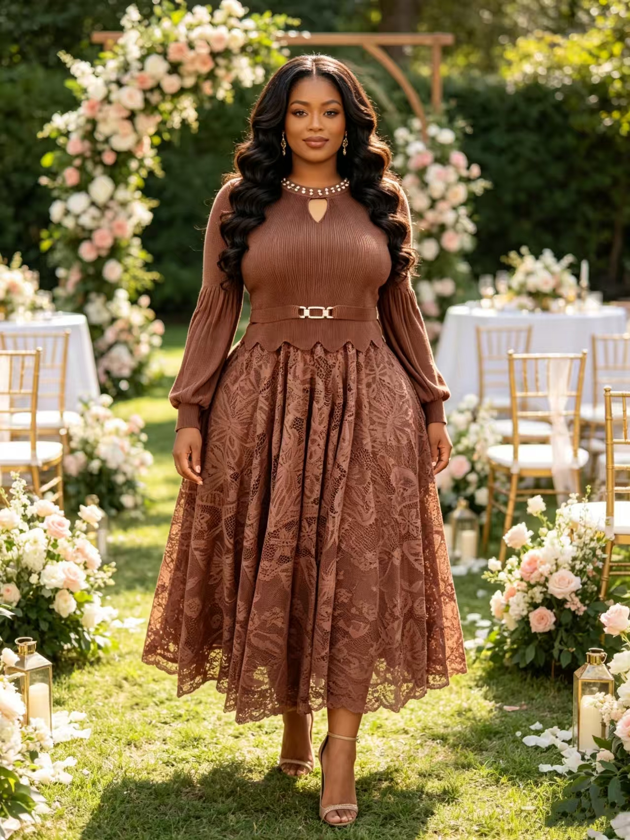 Tenue Traditionnelle Nigériane pour Femme, Robes Africaines pour Mariage, Dashiki en Dentelle Africaine pour Dames, Robe Africaine 2026