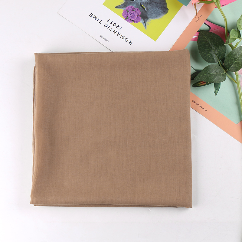 Écharpe carrée en coton et Viscose pour femme musulmane, châles Hijab, bandeau de couleur unie, enveloppes de cheveux simples, Turban islamique, 110cm