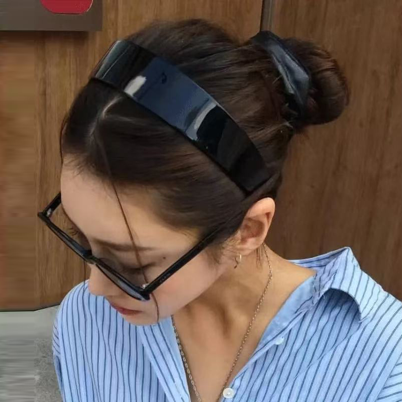 Serre-tête imprimé léopard antidérapant à bord large, pince à cheveux pressée pour femme, accessoire de mode polyvalent pour l'extérieur