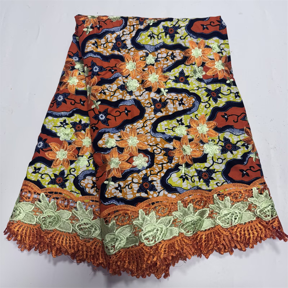 Cire dentelle française dentelle Guipure cire tissu imprimé broderie africaine cire dentelle coton Ankara pour les femmes robe 6 Yards