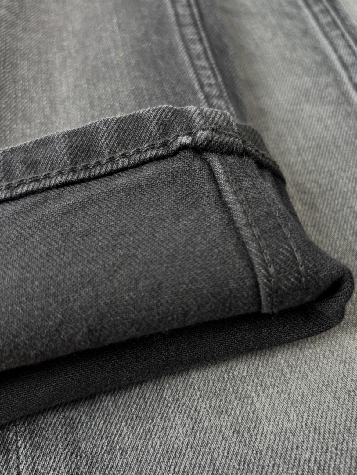Jean droit ample pour hommes, délavé gris foncé Vintage, tenue quotidienne décontractée, confortable et polyvalent, toutes tailles