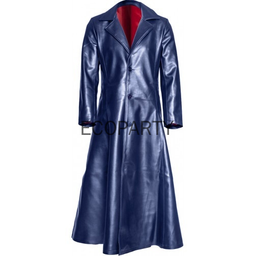 Manteau long en cuir noir pour femme, veste Goth Vampire, manteau Dark Knight Cool Cape, revers gothique, punk, hiver